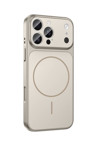 Apple Uyumlu iPhone 15 Pro Max Kılıf M-safe Şarj Özellikli Kamera Korumalı Kapak Ryc / Formen Gri