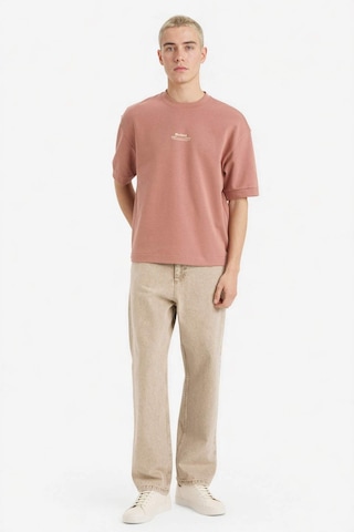 Defacto Nefes Alabilen Loose Fit Baskılı Tişört F8147ax26spbr496 Bordo-br496