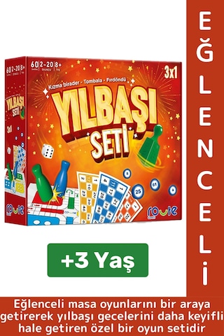 Eğlenceli Christmas Etkinlik Kızmabirader Tombala Fırdöndü 3 İn 1 Çocuk Aile Oyun Özel Yılbaşı Seti