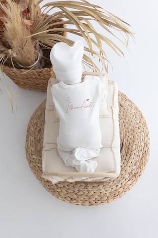 Bebewini %100 Pamuk Baskılı 11'li İsimli Hastane Çıkışı 0015 Ekru