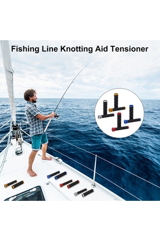 Yuntech01 Kırmızı Metal+lastik Balık İpi Düğüm Çekici - Gt/fg Düğümü Yardımcı Aleti 11.5cm