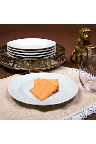 Güral Porselen Bahar Dalı Pasta Tabağı 6 Adet 16 CM