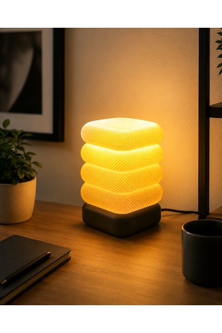 Soft Glow Masa Lambası - Fiş Bağlantılı Krem