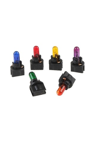 10 Adet T5 T6.5 Led Ampul W1.2w Araç İç Aydınlatma Gösterge Paneli Isı Göstergesi Amber