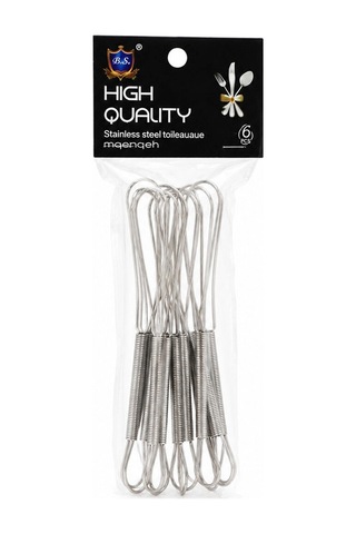 6pcs Mini 13cm Metal Çırpıcı 5468 Çok Renkli