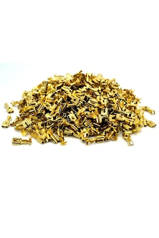 500 Adet 4,8 Mm Dişi Fiş Tırnaklı Mini Terminal Kablo Ucu Sf1d