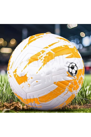 Futbol Topu Euro 2024 Beton Ve Çim Zemin İçin Uygundur 5 Numara 99376 Çok Renkli