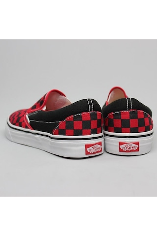 VANS KIRMIZI-SİYAH KARELİ GÜNLÜK ERKEK AYAKKABI
