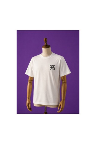 Me Selection Paris Tasarım %100 Pamuk Unisex Basic Tişört Beyaz