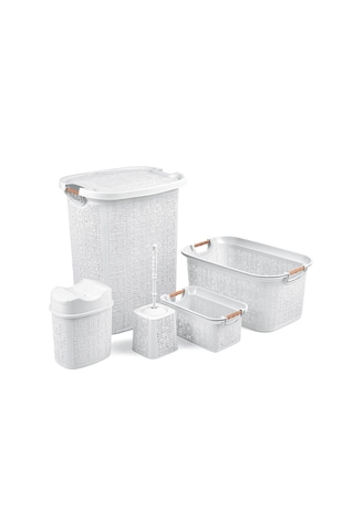 Practical 5 Parça Banyo Seti Beyaz