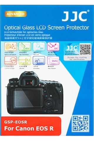 Jjc GSP-EOSR Canon EOS R Uyumlu Optik Cam 0.3 MM LCD Ekran Koruyucu