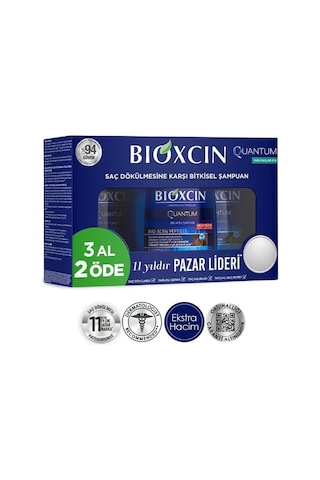 Quantum Şampuan 3 Al 2 Öde Yağlı Saçlar Için 3x300 Ml -vb809