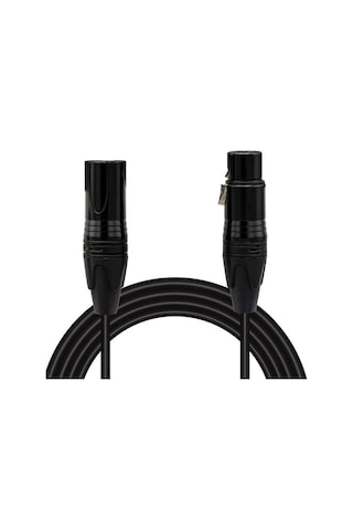 Magicvoice Ld381 1 Metre Canon Xlr Dişi - Canon Xlr Erkek Stereo Plastik Jak Mikrofon Ses Kablosu