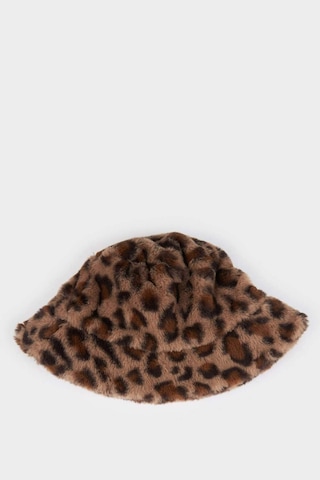 Defacto Kadın Leopar Desenli Bucket Şapka E9952axnskr1 Çok Renkli-kr1