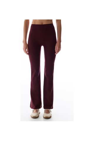 Penti Bordo İspanyol Paça Flare Soft Feel Yumuşak Dokulu Tayt