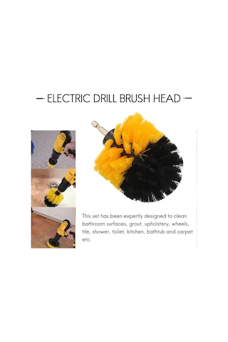 4 Adet Kombine Matkap Fırçası Elektrikli Fırçalama Fırçası Matkap Döner Fırça Elektrikli Temizleme Fırçası Ataşmanı