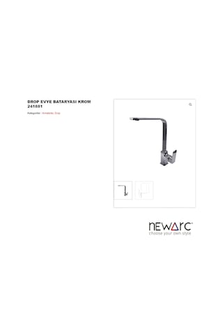 Newarc 241881 Drop Eviye Bataryası Krom