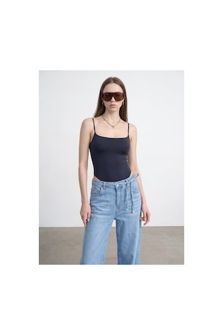 Dilvin 21216 Askılı Bodysuit-k.lacivert-16508
