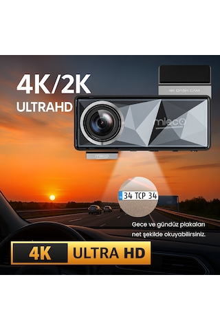 Mieco A11 Wifi/ 4k Uhd/ 150 Ultra Geniş Açı/ Adas/ Araç Kamerası