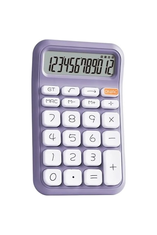 Pm-25411 Mor 12 Haneli Hesap Makinesi Belirtilmemis