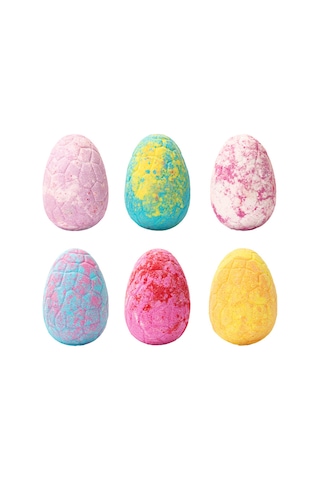 Vkemall Dino Banyo Tuzu Topları Seti - 6 Adet 120g Nemlendirici Ve Rahatlatıcı