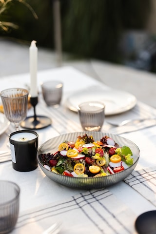 Rakle Splendid Cam 2'li Salata Kasesi Seti Füme 25 Cm - 30 Cm Renkli