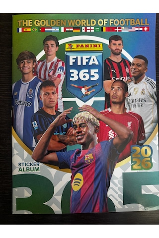The Golden World Of Football Sticker Albüm 2026 + 2 Kart