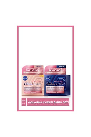 NIVEA Cellular Expert Lift Saf Bakuchiol Gelişmiş  Gündüz ve Gece Yüz Kremi 50ml