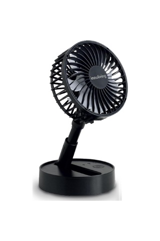 Şarj Edilebilir Katlanır Vantilatör Ayarlanabilir Yükseklik Ve Açı 3v Siyah