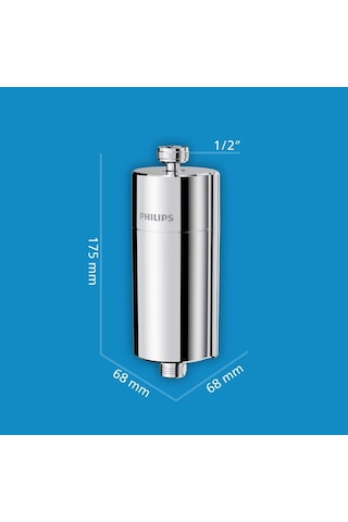Philips Duş Filtresi Cilt ve Saç Dostu Awp1775P3ch Krom (3'lü Set)