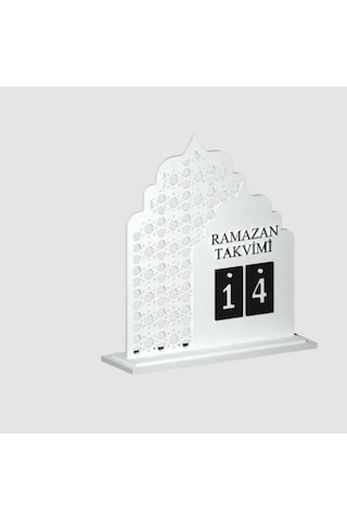 Dekoratif Ramazan Takvimi Masaüstü Gün Değiştirmeli Modern İslami Ev Dekoru