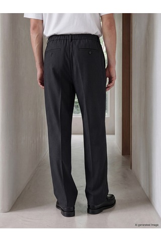 Lcw Vision Siyah Regular Fit Erkek Pileli Pantolon