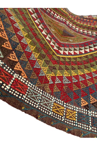 El Dokuma Antika Obruk Kilimi 135x170 Kök Boya 130 Yıllık Koleksiyonluk Kilim