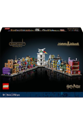 LEGO® Harry Potter™ Diagon Yolu Büyücü Mağazaları 76444 - Yetişkinler için Koleksiyonluk Yaratıcı Sergileme Modeli Yapım Seti (2750 Parça)