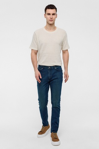 Backandbond Haki Slim Fit Denim Pantolon Çok Renkli