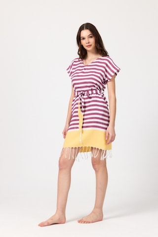 Mulberry Miya Tunik Plaj Elbisesi %100 Pamuk Sarı