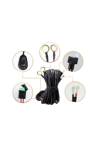 300w 18 Awg Kablo Demeti 15a Off Road Led Açma Kapama Kumandalı