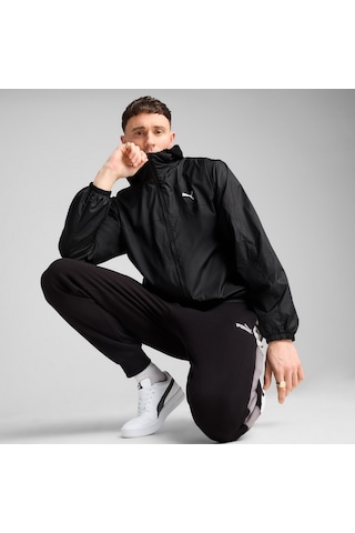 Puma Essentials Regular Windbreaker Erkek Siyah Ceket 026 684625 Siyah