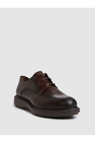 Cacharel Kahverengi %100 Deri Smart Casual Ayakkabı