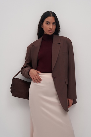 Maxi Saten Etek Ekru