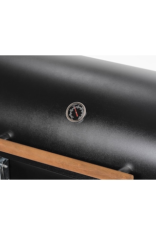 Grillord 75 Kömürlü Barbekü 2 Adet Döküm Izgaralı + Hediye Seti Önlük + Kılıf + 2 2 Kg Kömür Gümüş - Siyah