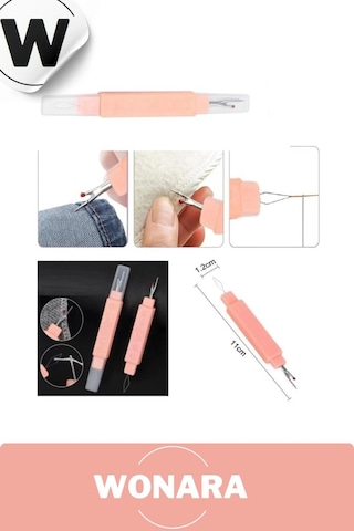 Çok Amaçlı Çok Amaçlı Kullanışlı Ergonomik Saplı Pratik Dikiş Sökücü Ve İğne İplik Seti 2'si 1 Arada