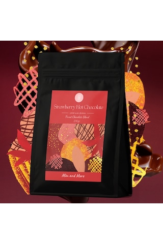 Mim And More Çilekli Sıcak Çikolata Strawberry Hot Chocolate 200 G