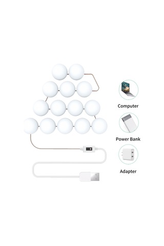 Vkemall 10 Adet Led Makyaj Aynası Işıkları Akıllı Sensör Kontrolü Tuvalet Aynası Işıklar