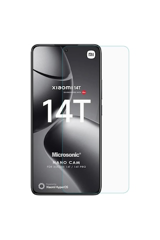 Xiaomi 14t Pro Nano Glass Cam Ekran Koruyucu 14t Pro İle Uyumlu Ekran Koruyucu - Şeffaf
