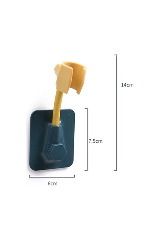 Primepickings Sarı 360 Ayarlanabilir Banyo Duş Başlığı Tutucu Duvara Monte Duş Başlığı Memesi Tutucu Br 2 Katlı Gri