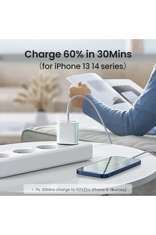 Zyzqstore 35w Pd Duvar Şarj Cihazı - İphone 15/14/11/12/13 Pro Uyumlu 1 Adet 1 Adet