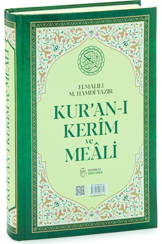 Kuranı Kerim Türkçe Mealli Orta Boy Yeşil - Qr Kodlu, Sesli Dinleme