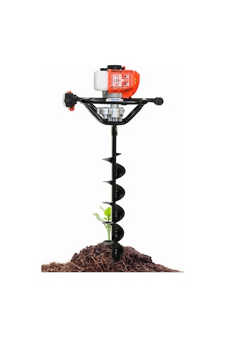 Cq205 Benzinli Toprak Burgu Fidan Ekme Makinası 150mmx100cm Burgu Uc 52cc 2.5hp