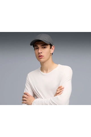 Puma Ess Metal Cat Bb Cap Şapka 02599409 Gri Gri